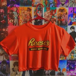 Reese’s cropped tumblr shirt top